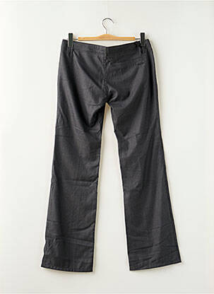 Pantalon droit fermeture zippée sous rabat boutonné taille normale gris FREEMAN T.PORTER femme