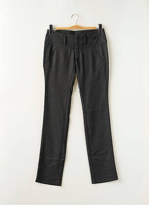 Pantalon chino tissage popeline taille normale gris FREEMAN T.PORTER femme
