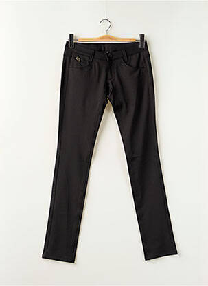 Pantalon slim tissage popeline taille normale noir FREEMAN T.PORTER femme