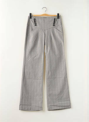 Pantalon chino tissage popeline taille normale noir FREEMAN T.PORTER femme