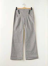 Pantalon chino tissage popeline taille normale noir FREEMAN T.PORTER femme