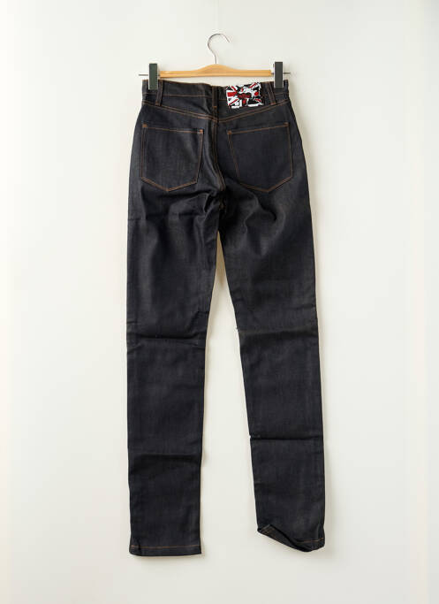 Jeans coupe slim tissage brut taille normale noir DEEP SOUL femme