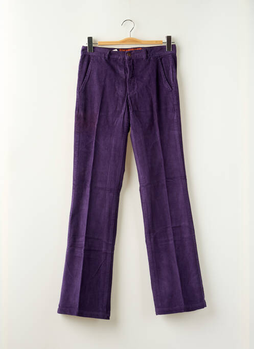 Pantalon droit violet FREEMAN T.PORTER pour femme