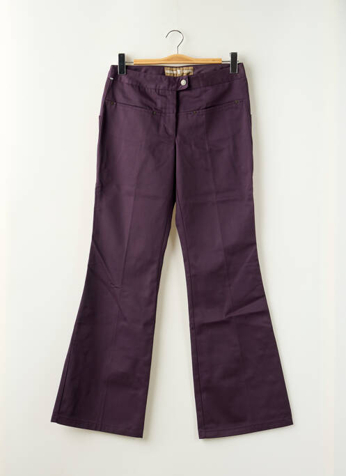 Pantalon flare violet FREEMAN T.PORTER pour femme