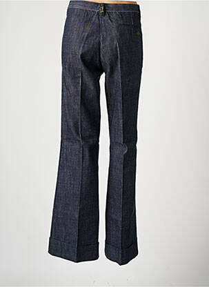 Pantalon flare taille à pinces taille haute bleu FREEMAN T.PORTER femme
