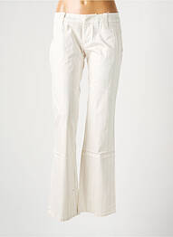 Pantalon chino taille basse taille basse blanc FREEMAN T.PORTER femme