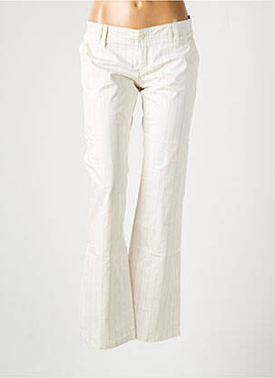 Pantalon flare taille basse taille basse blanc FREEMAN T.PORTER femme