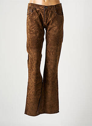 Pantalon flare stretch taille normale marron FREEMAN T.PORTER femme