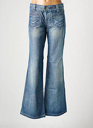 Jean coupe flare stretch taille basse bleu FREEMAN T.PORTER femme