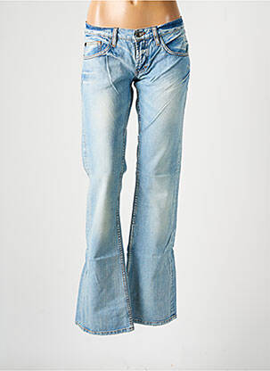 Jean coupe flare stretch taille basse bleu FREEMAN T.PORTER femme