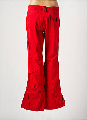 Pantalon flare taille basse taille basse rouge FREEMAN T.PORTER femme