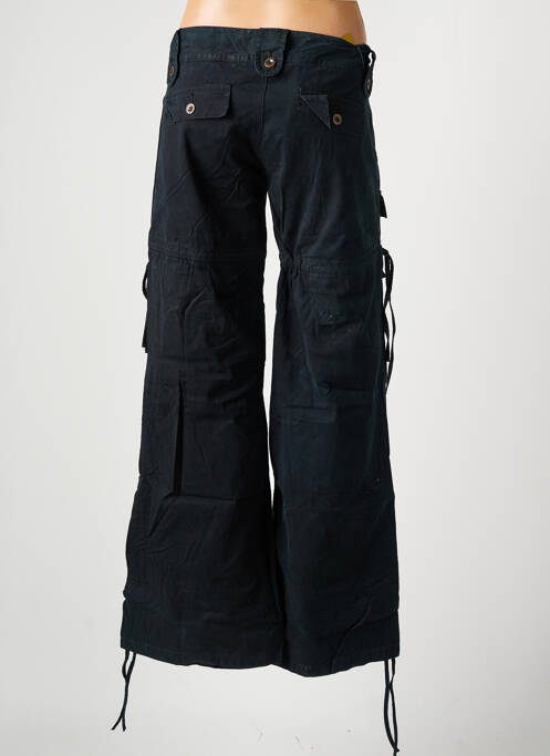 Pantalon cargo tissage popeline taille basse noir FREEMAN T.PORTER femme