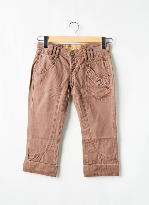 Pantacourt marron FREEMAN T.PORTER pour femme