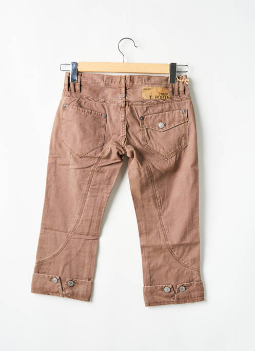 Pantacourt marron FREEMAN T.PORTER pour femme