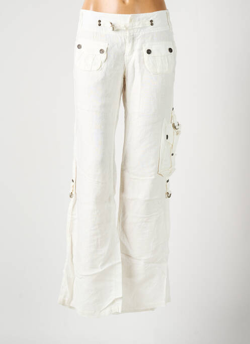 Pantalon cargo blanc FREEMAN T.PORTER pour femme