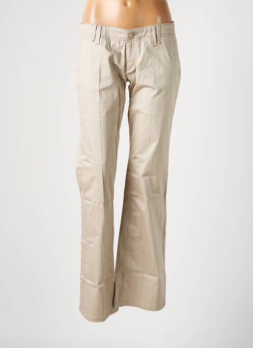 Pantalon flare beige FREEMAN T.PORTER pour femme