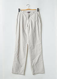 Pantalon droit tissage popeline taille normale gris CIMARRON femme