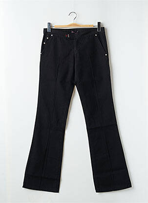 Pantalon flare taille basse taille basse noir CIMARRON femme