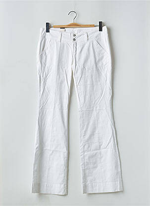 Pantalon flare stretch taille basse blanc CIMARRON femme