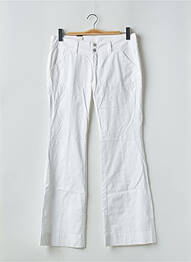 Pantalon flare stretch taille basse blanc CIMARRON femme