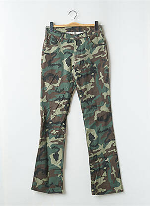 Pantalon flare stretch taille normale vert CIMARRON femme