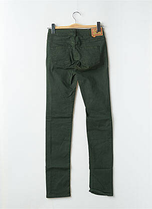 Pantalon slim taille basse taille basse vert CIMARRON femme