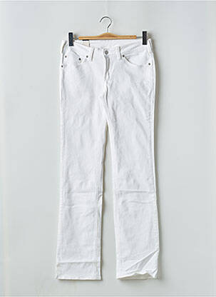 Pantalon droit stretch taille basse blanc CIMARRON femme