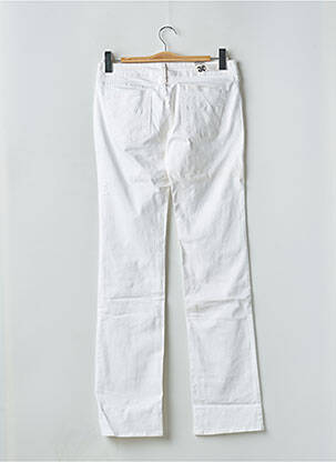 Pantalon droit stretch taille basse blanc CIMARRON femme