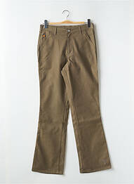 Pantalon droit stretch taille haute vert CIMARRON femme