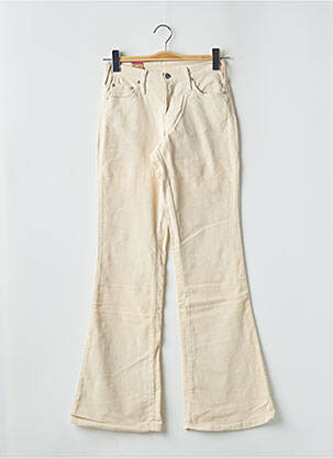Pantalon flare stretch taille normale beige CIMARRON femme