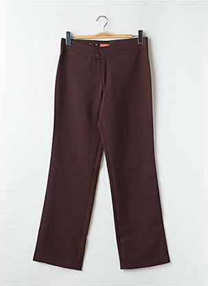 Pantalon droit taille haute taille haute marron CIMARRON femme