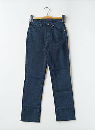 Pantalon droit stretch taille haute bleu CIMARRON femme