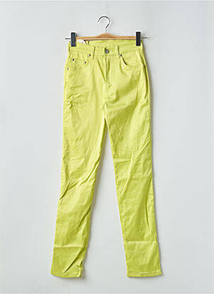 Pantalon slim taille haute taille haute vert CIMARRON femme