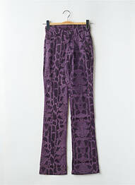 Pantalon droit stretch taille normale violet CIMARRON femme