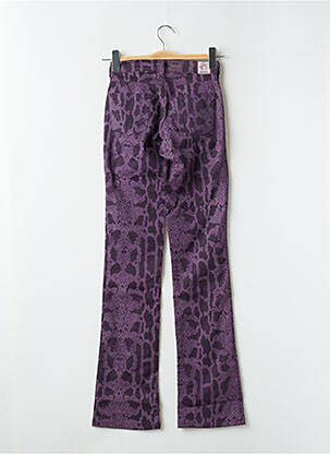 Pantalon droit stretch taille normale violet CIMARRON femme
