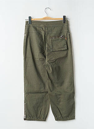 Pantacourt stretch taille normale vert CHEYENNE femme