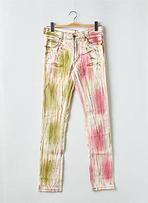 Jeans coupe slim stretch taille normale beige CHEAP MONDAY femme