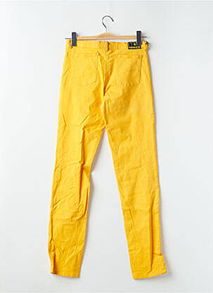 Pantalon slim stretch taille normale jaune CASAGRANDE femme