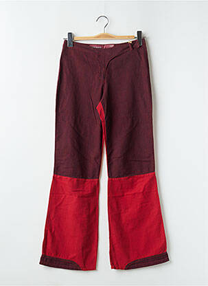 Pantalon flare taille normale taille normale rouge CHEYENNE femme