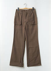 Pantalon large marron CHEYENNE pour femme seconde vue