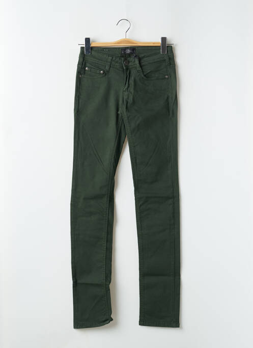 Pantalon slim taille basse taille basse vert CIMARRON femme