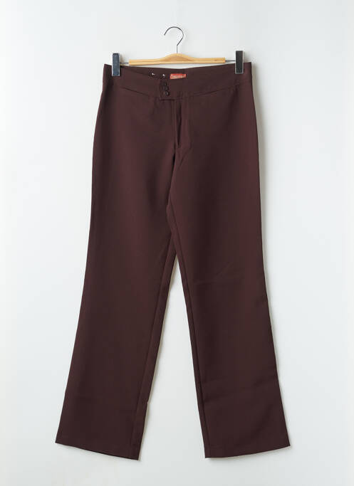 Pantalon droit marron CIMARRON pour femme