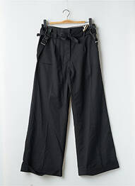 Pantalon large taille à pinces taille haute gris LTB femme