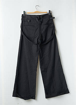 Pantalon large taille à pinces taille haute gris LTB femme