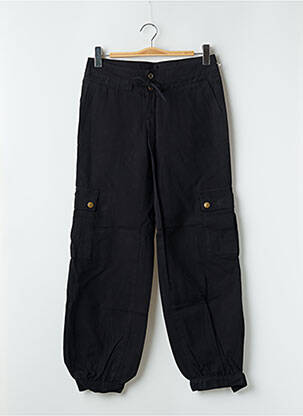 Pantalon cargo resserrée sur le bas taille normale noir LA BRIGADA INTERNACIONAL femme