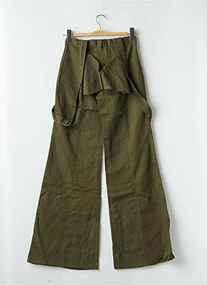 Pantalon flare taille basse taille basse vert LA BRIGADA INTERNACIONAL femme