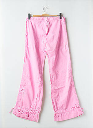 Pantalon cargo coupe droite taille normale rose LOIS femme
