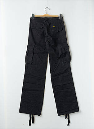 Pantalon cargo coupe droite taille normale noir LOIS femme