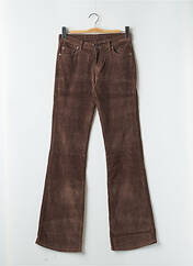 Pantalon droit marron LA BRIGADA INTERNACIONAL pour femme seconde vue