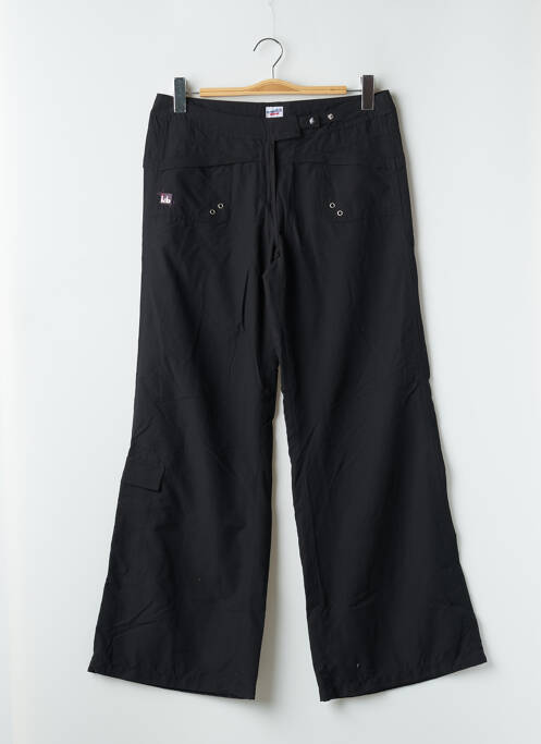Pantalon large tissage popeline taille normale noir KANA BEACH femme